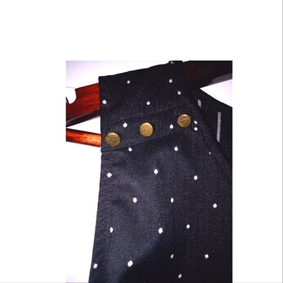 Liz Claiborne Career Sleeveless Black Top Polka Dot Top - Picture 7 of 7